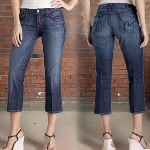 Citizens of Humanity Kelly Stretch Low Waist Cropped Jeans Size 28